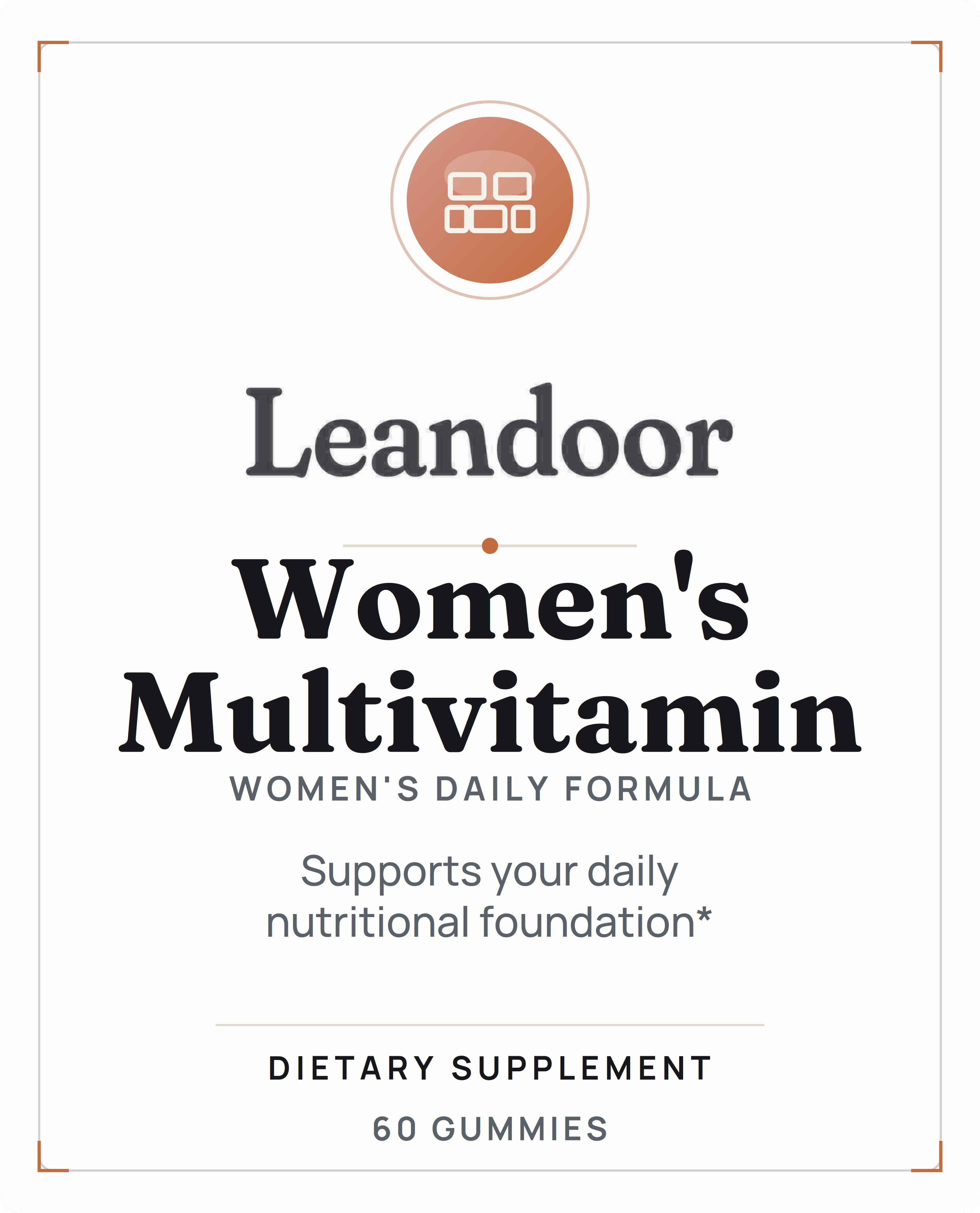 Leandoor Women's Multivitamin · 60 — front