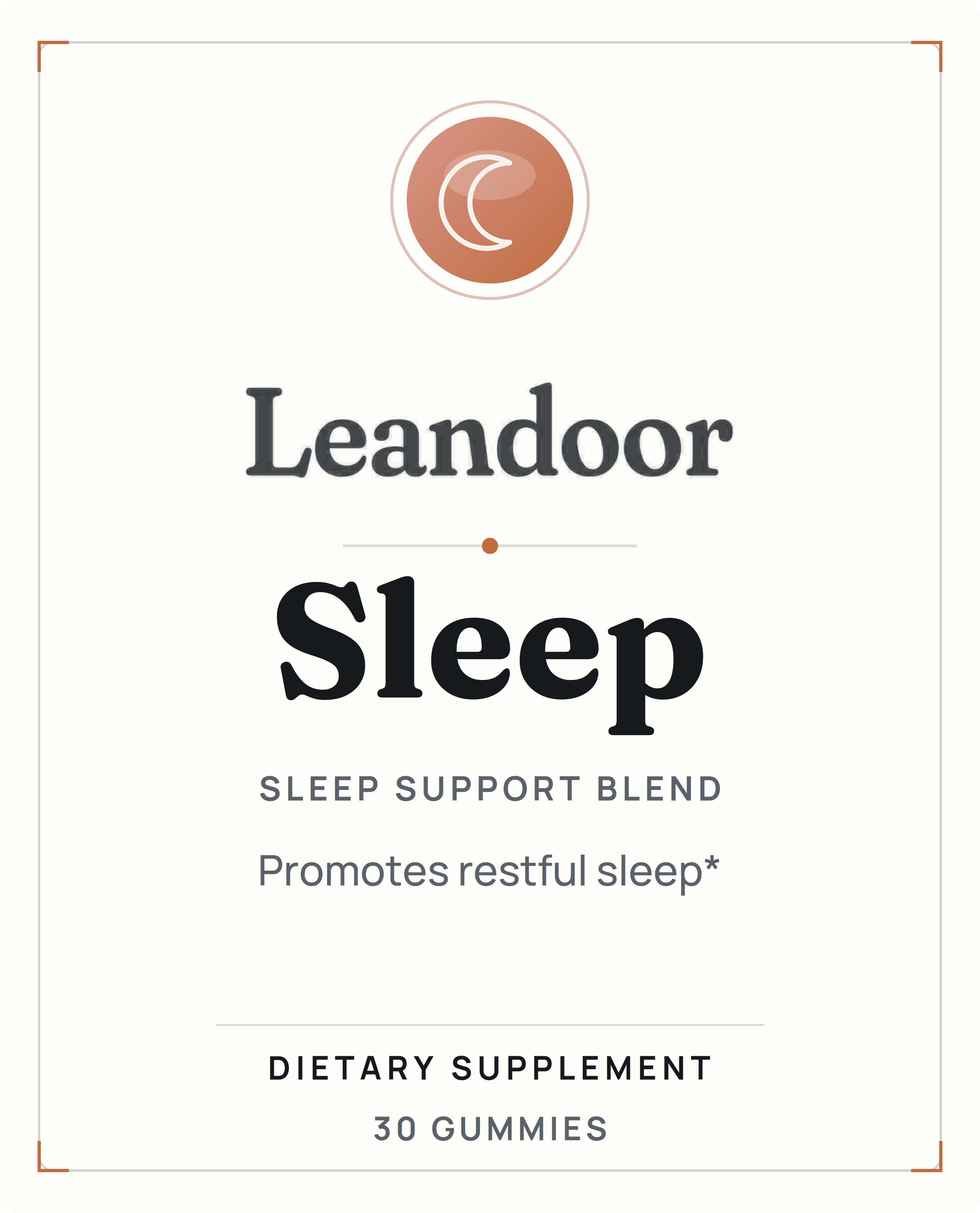 Leandoor Sleep Gummies · 30 — front
