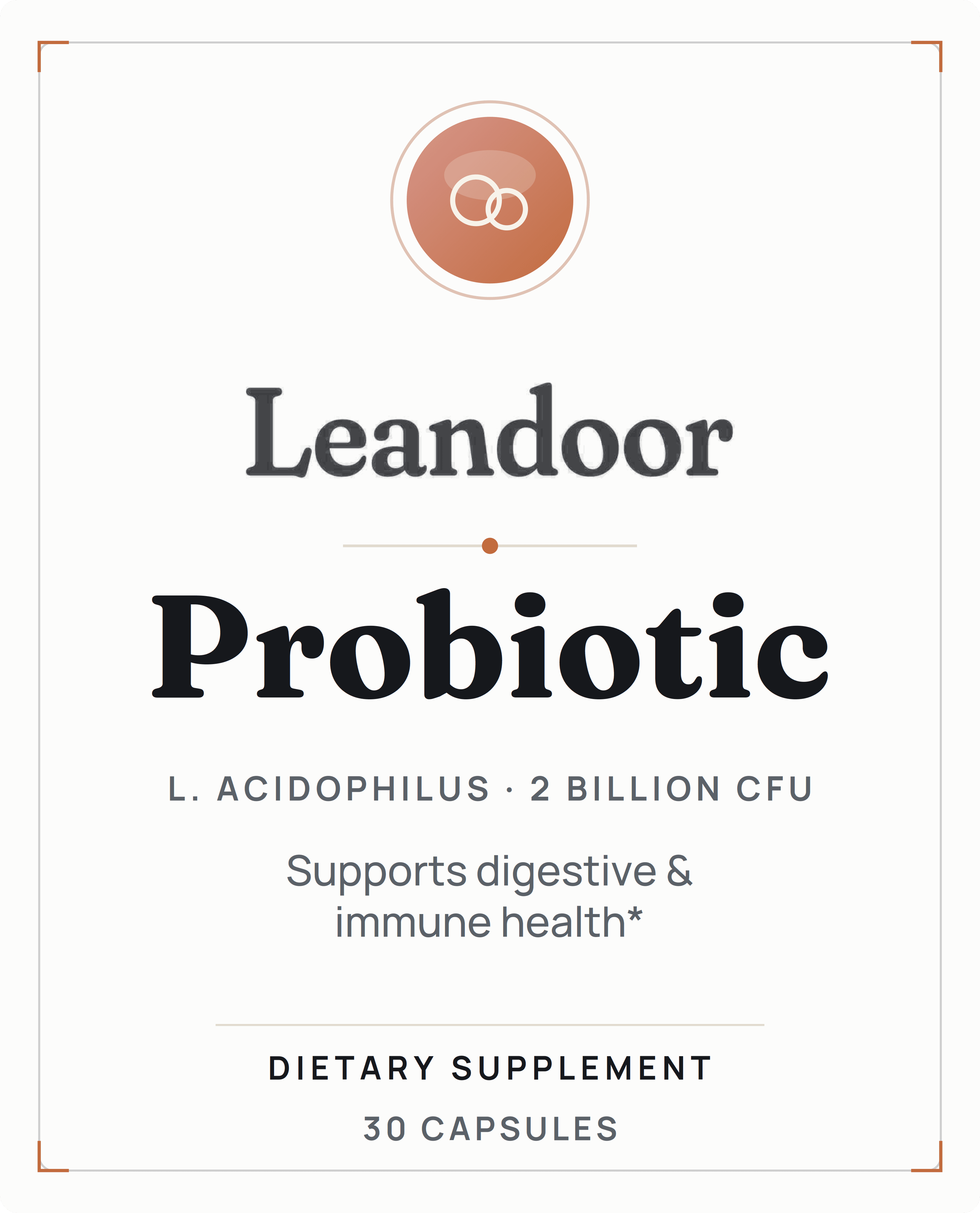 Leandoor Probiotic · 30 — front