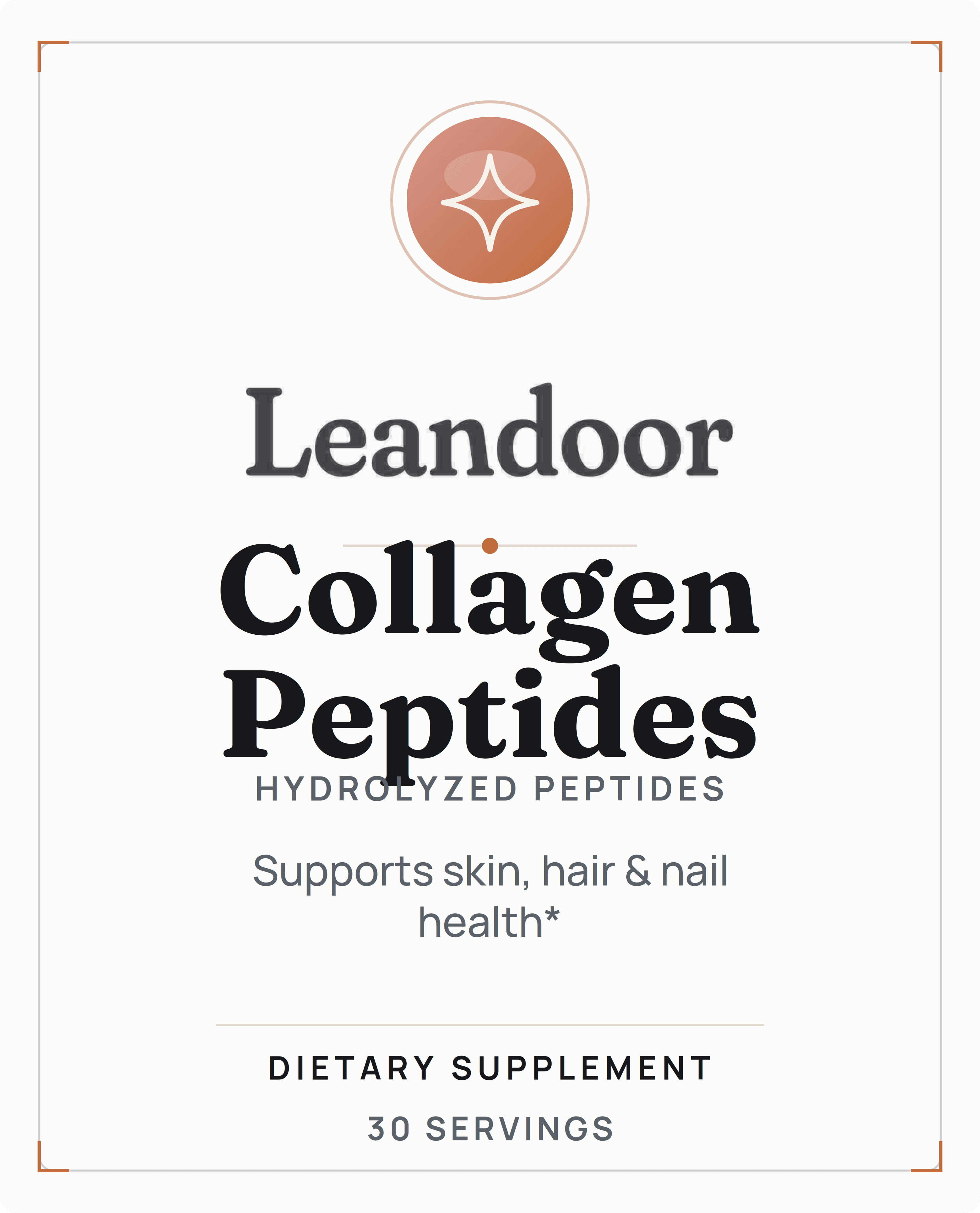 Leandoor Collagen Peptides · 30 srv