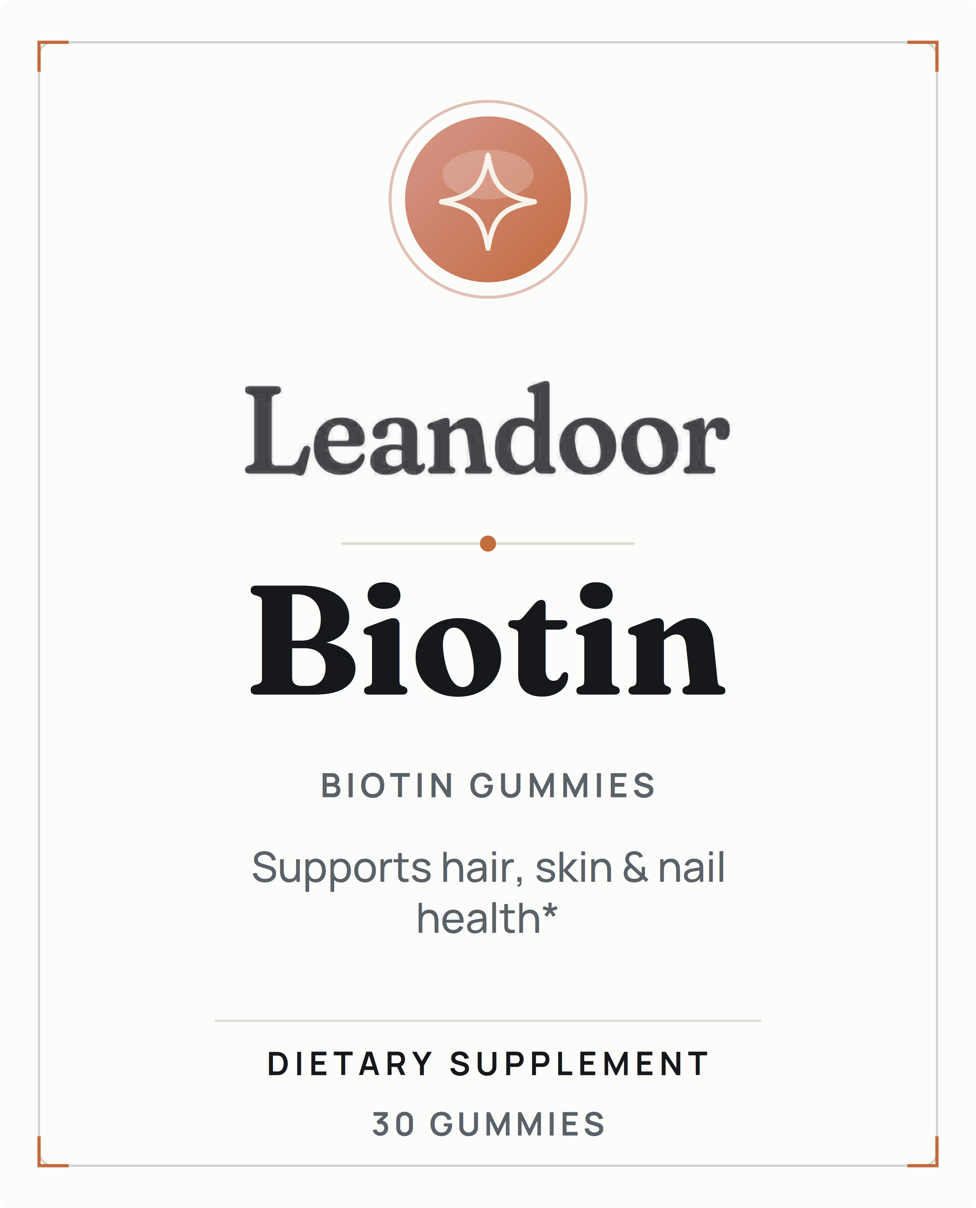 Leandoor Biotin Gummies · 30