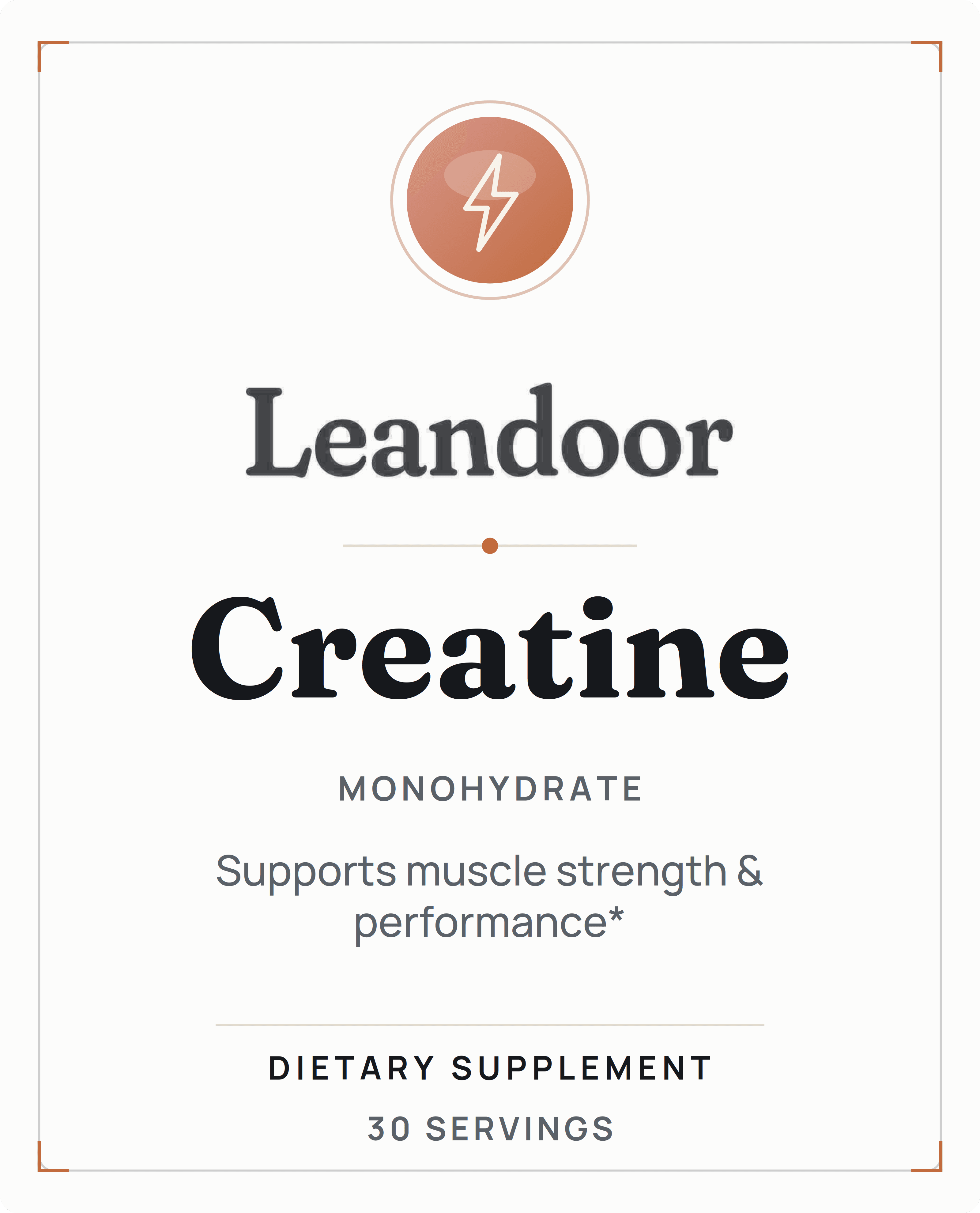 Leandoor Creatine Monohydrate · 30 srv